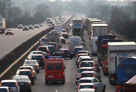 Rettungsgasse so nicht